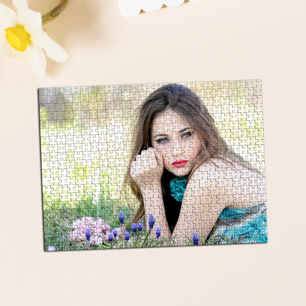 35/300/500/1000pcs Personalized Custom Photo Family Puzzle Family Friends Pets Daughter School Students Son For Anniversaries