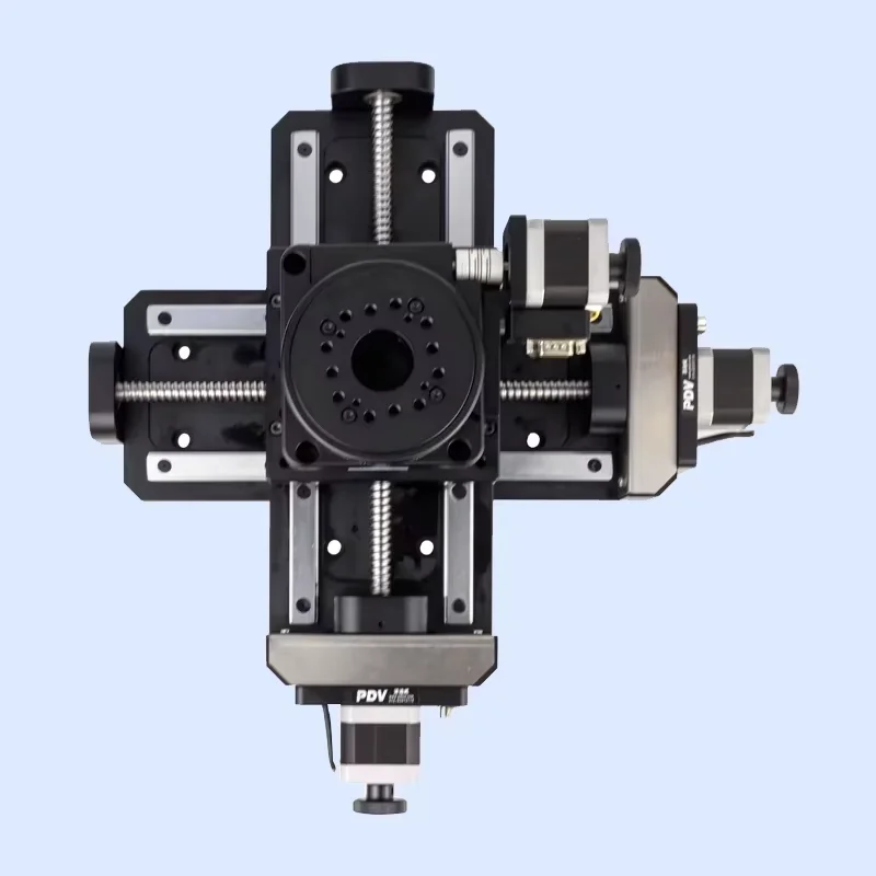 Electric 3D platform XYR displacement rotary table PT-GD140G-50+PX110-100