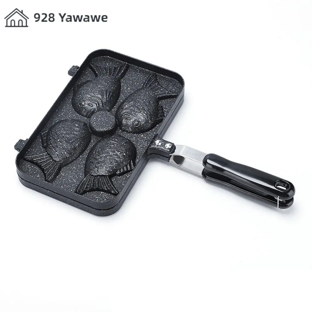 Pan Egg Waffle Octopus Balls Easy To Release Energy Saving And Beautiful Waffle Mold Takoyaki Hot Pot Comfortable Grip Taiyaki