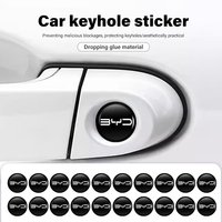 8pcs Car Door Keyhole Sticker Lock Protector Anti-blocking Decal For BYD Tang F3 E6 Atto Yuan Plus Song Max F0 G3 I3 Ea1 G6