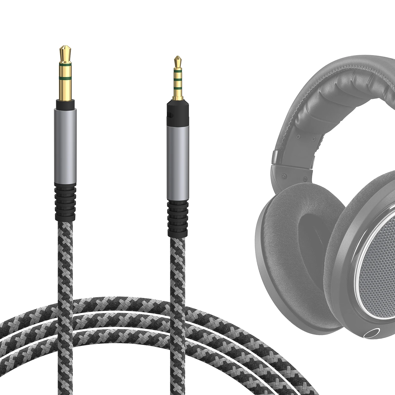 كابل صوت Geekria متوافق مع Sennheiser HD620S، HD599SE، HD599، HD598، HD598SE، HD560S، HD598SR، HD400PRO، HD579، HD569