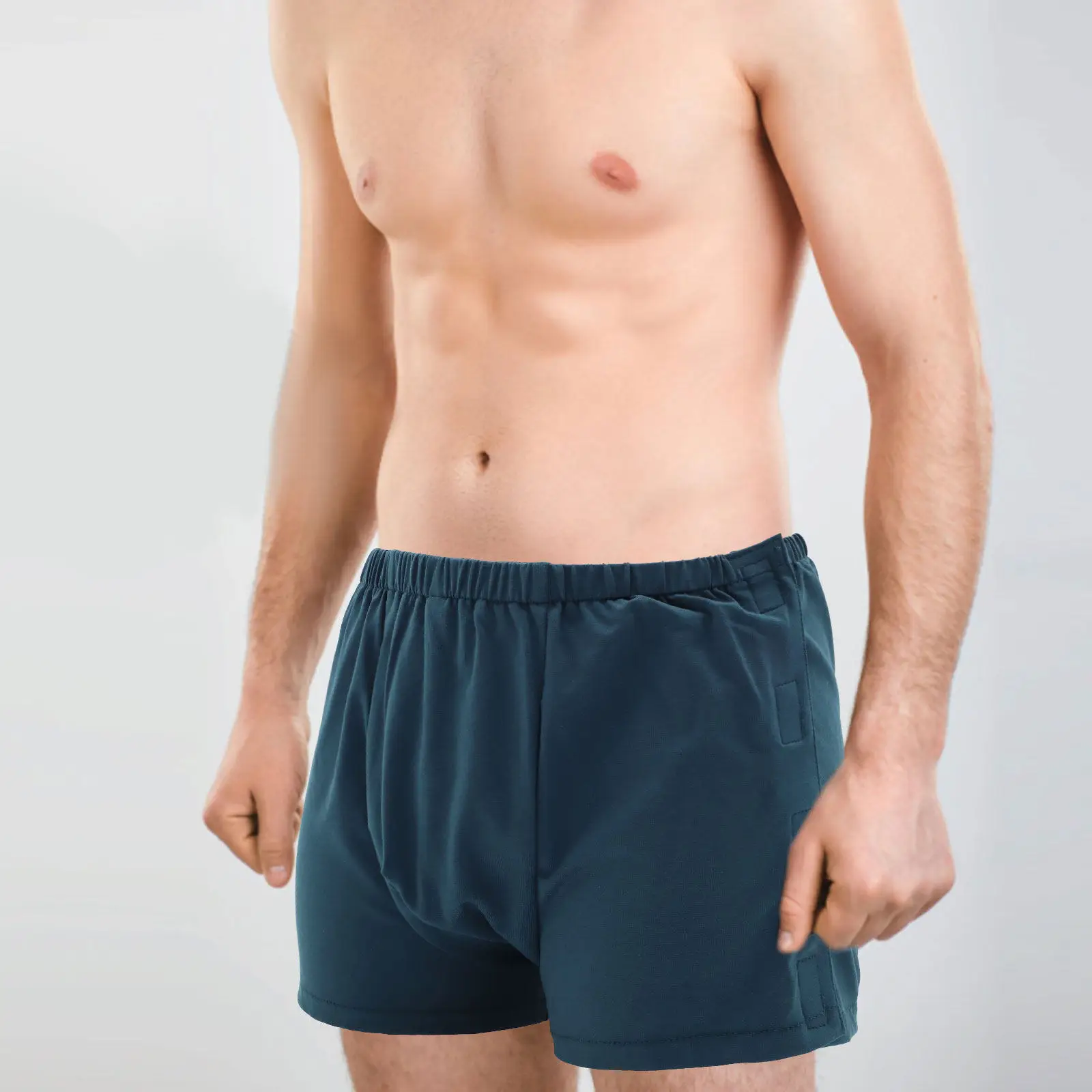 Men Washable Incontinence Briefs Easy to Wear Post Surgery Side Open Underwear for Disabled Elderly Comfortable Cotton