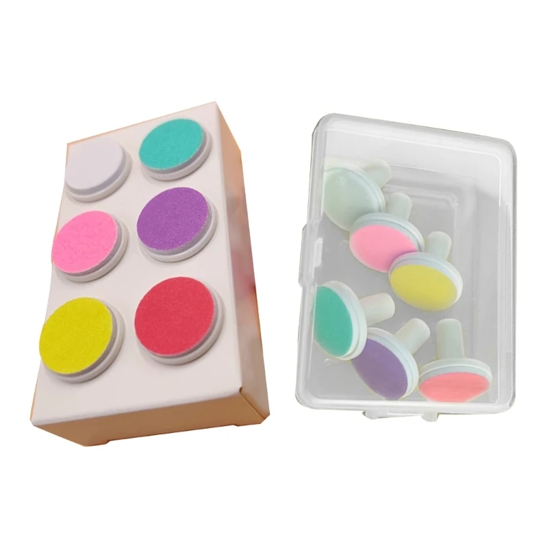 6 Stks/set Elektrische Nagels Trimmer Pads Vervangende Slijpkop Voor Babynagelvijl Kinderen Trimmer Manicure Reserveonderdeel