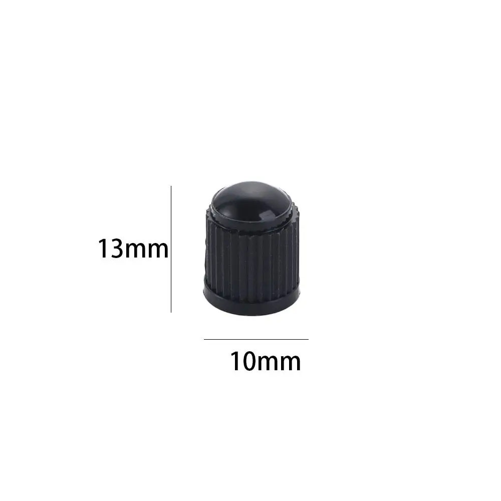 20PCS Black ABS Black Universal Dustproof Caps Car Tire Valve Stem Caps Dust Cover