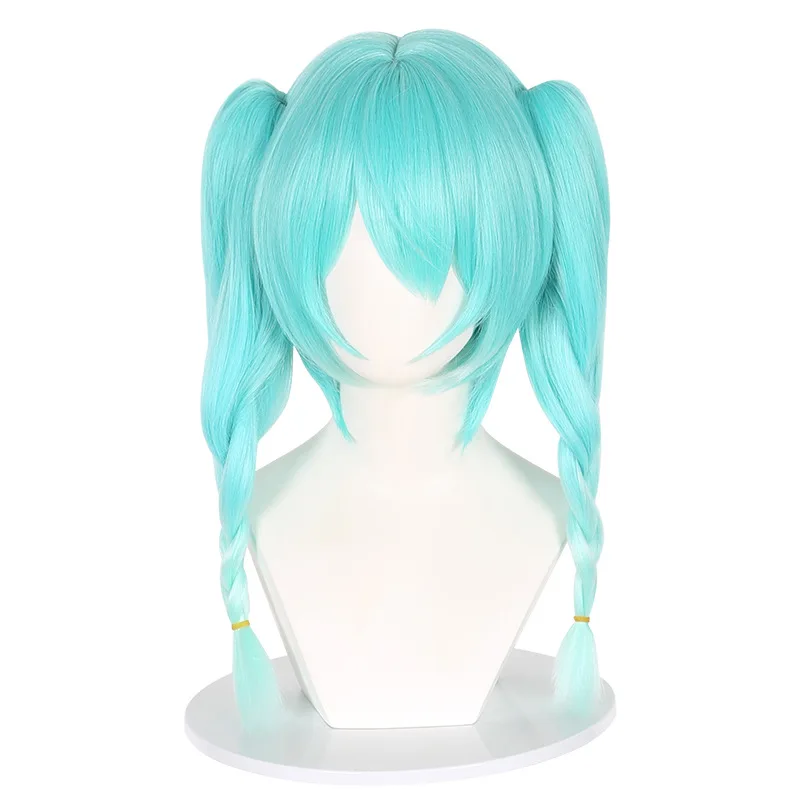 's Cute Bunny Girl Cosplay Wig With Double Ponytails And A Tiger Clip In Solid Color