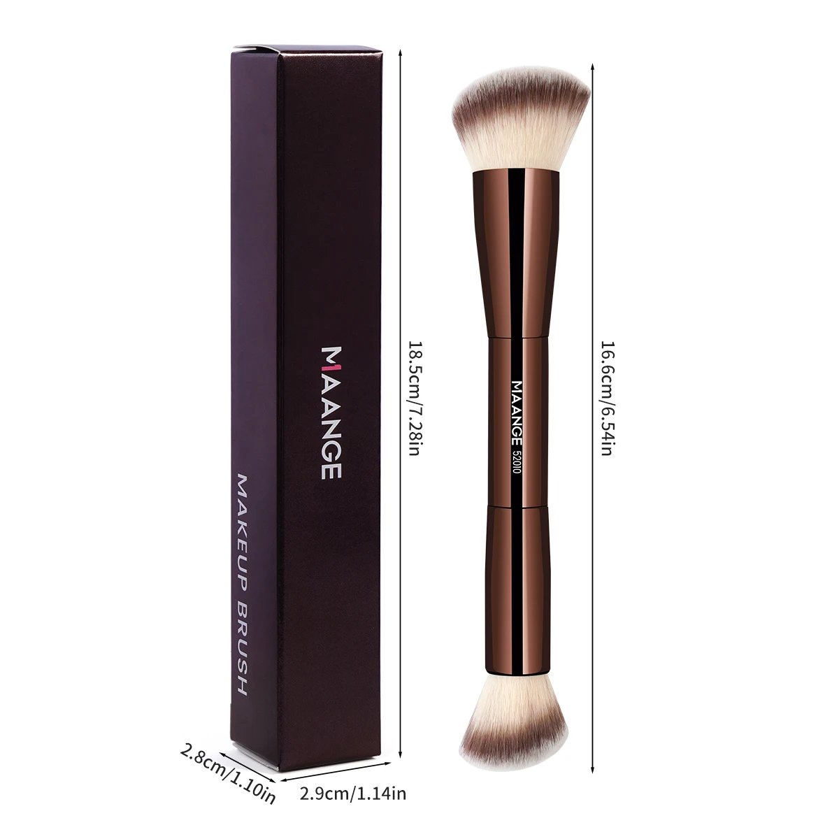 Doppelseitige Foundation Pinsel 1pc Kontur Sculpting Pinsel Pulver Rouge Pinsel Make-Up Pinsel Kosmetische Werkzeuge Gesichts Pinsel Schönheit