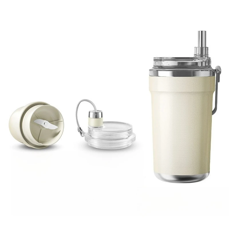 

Coffee cup, portable, accompanying 316 stainless steel, thermal insulation, cold preservation, high value,straw