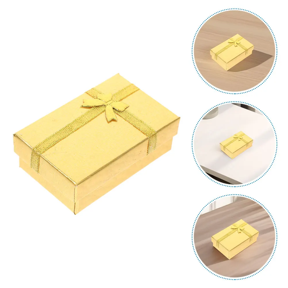 

10 Pcs Jewelry Box Empty Gift Boxes Cardboard for Cards Bracelets Christmas Party Favors Gifts