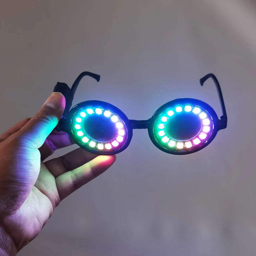 

Full Color LED Glasses Rainbow Colors Super Bright Ray EDM Party DJ Stage Laser Show Team Dance Performance Dress