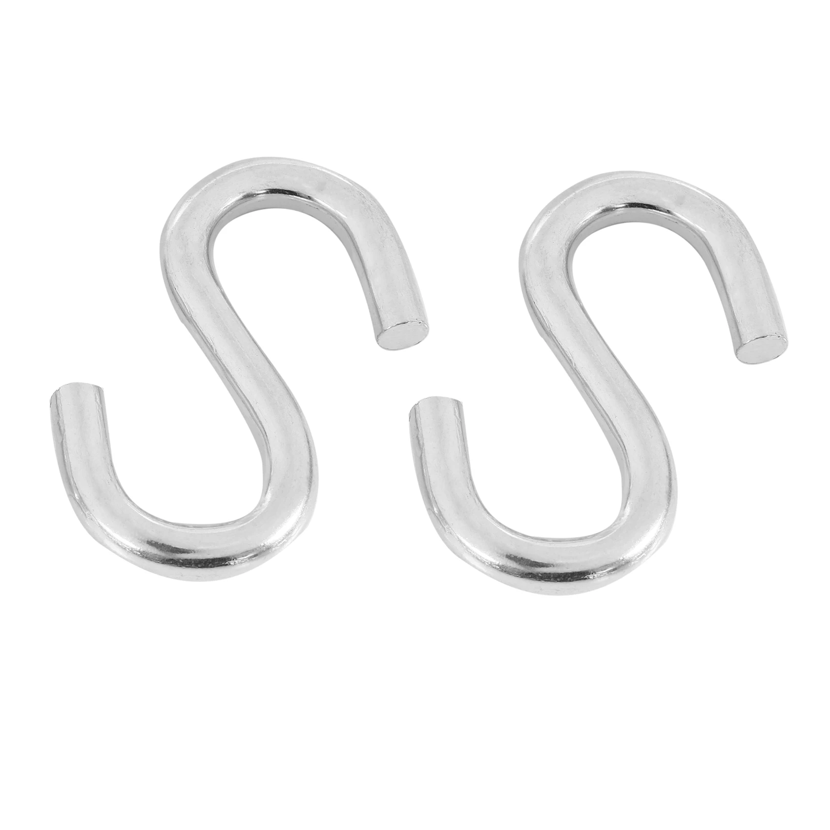 

2-pack Heavy-Duty S Shaped Hooks Hammock S Hooks Utility Hooks, 3-Inch LongJAS