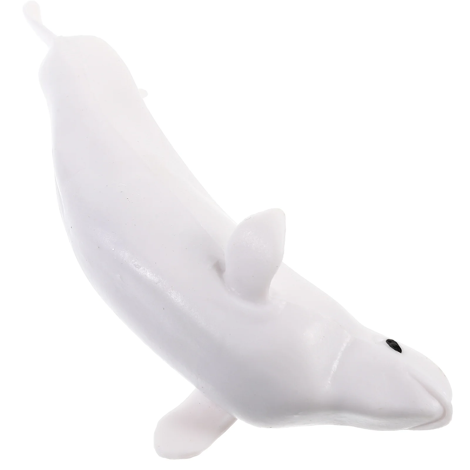 

Children’s Toys Beluga Model Lifelike Simulation Whale Figure Fake Marine Animal White Small Decoration