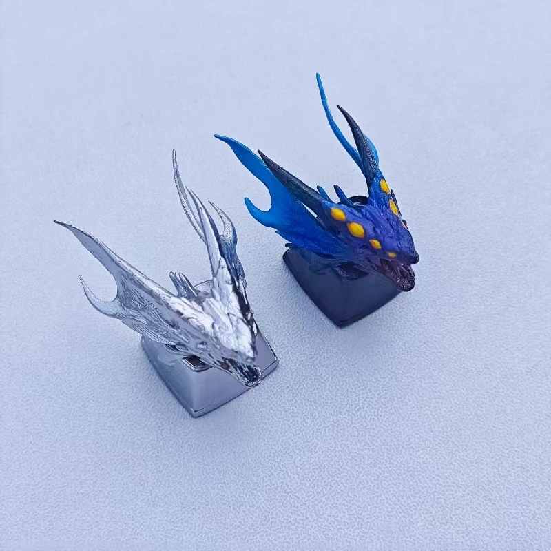 Point MonsterHunter Dragon Anime Artisan Keycaps 3D Customization Handmade Gaming Decoration KeyCap for Mechanical Keyboard Gift