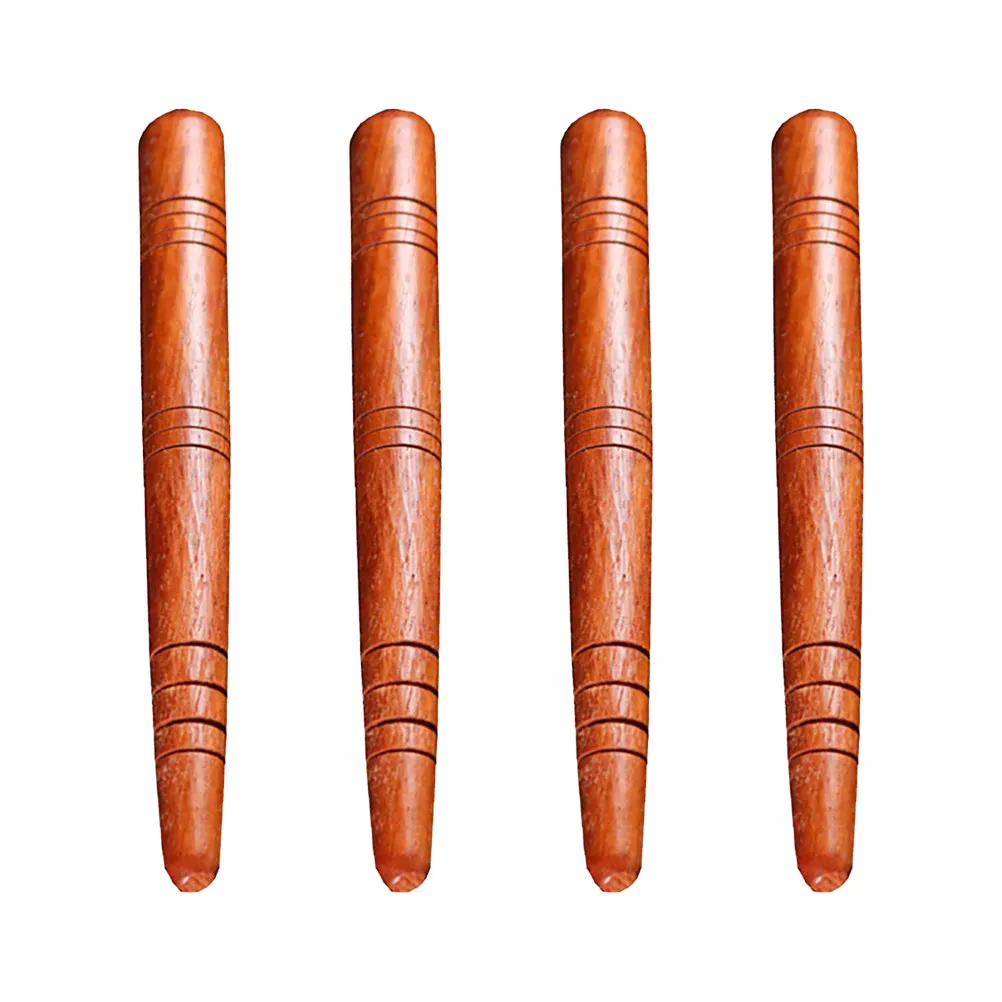 

4Pcs Acupuncture Point Pen Wood Massage Rod Body Relaxation Pain Relief Portable Durable Acupressure Bar Self-Care Massaging