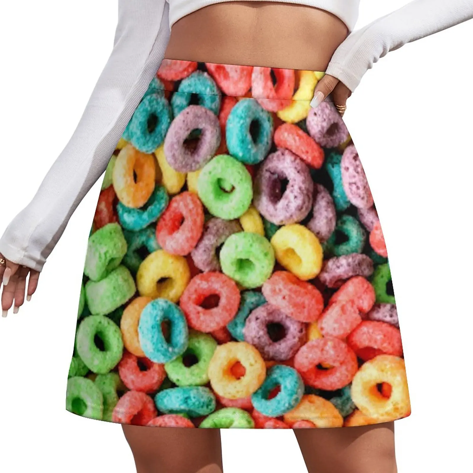 Fruit Loops! Mini Skirt luxury women's skirt Summer women's clothing korean luxury clothing