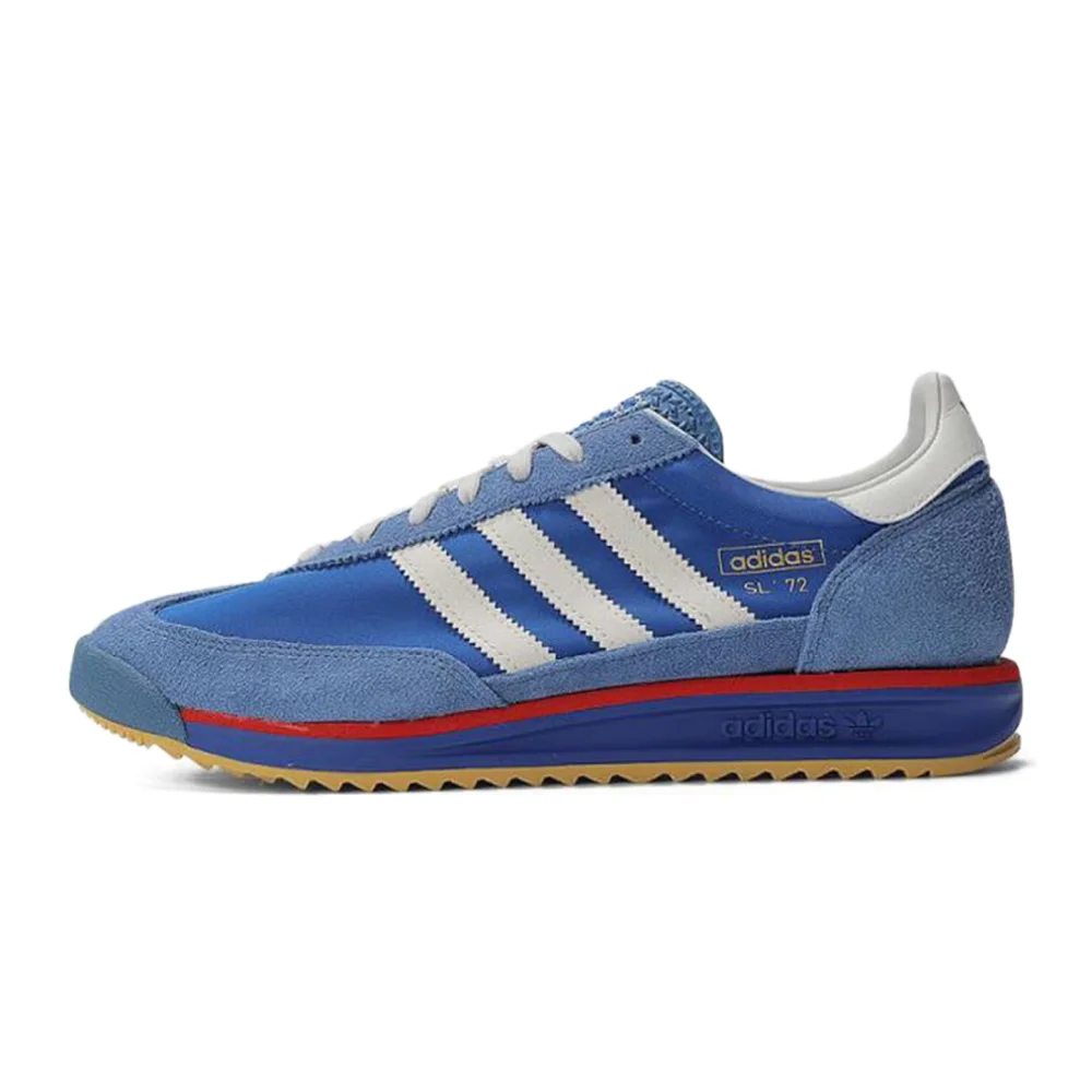 adidas Originals SL72 RS Comfortable and Versatile Slip-Resistant Low-Top Lifestyle Sneakers Unisex Blue and White IG2132
