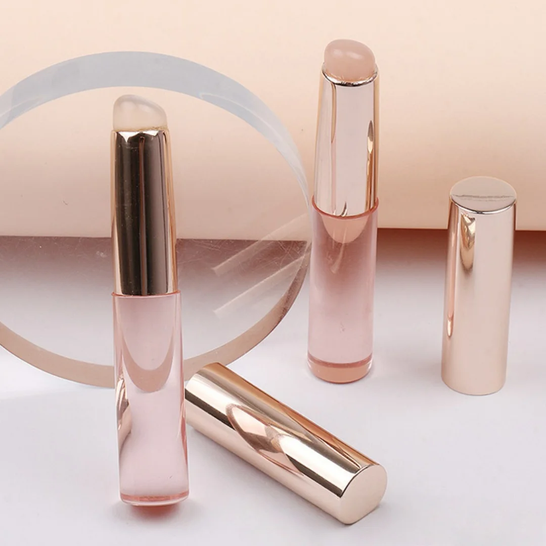 Pluma de silicona para tinte Halo, mejora de uñas repetida, maquillaje profesional en polvo, varilla de limpieza para lápiz labial, colorete de cambio Gradual