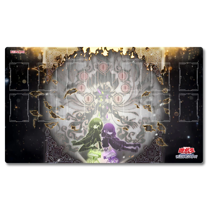 Tapis de jeu Yugioh Sinful Spoils de la forêt blanche Yu-Gi-Oh! Tapis de jeux de cartes à collectionner TCG OCG, plaque de duel, tapis de souris en caoutchouc