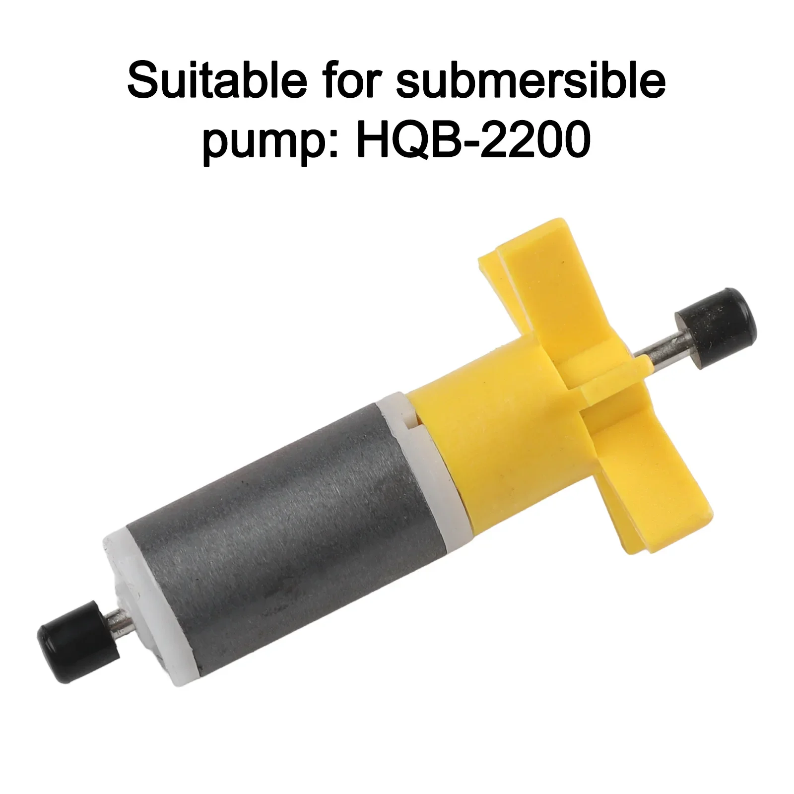 Filter Pump Rotor For Small Submersible Pumps 2.2m Bearing HQB-2200 Impeller Rotor Yellow High Quality 6 Impellers