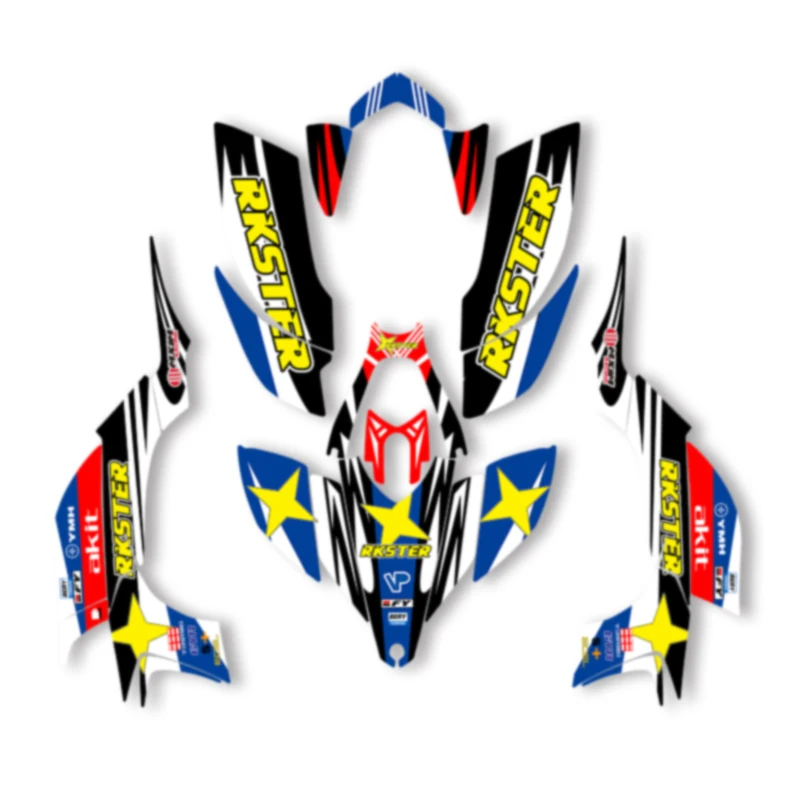 

DSMTECH Motorcycle Graphics Decals Stickers Kits For YAMAHA YFZ450R YFZ450X YFZ 450R 450X 2004 2005 2006 2007 2008 ATV 001
