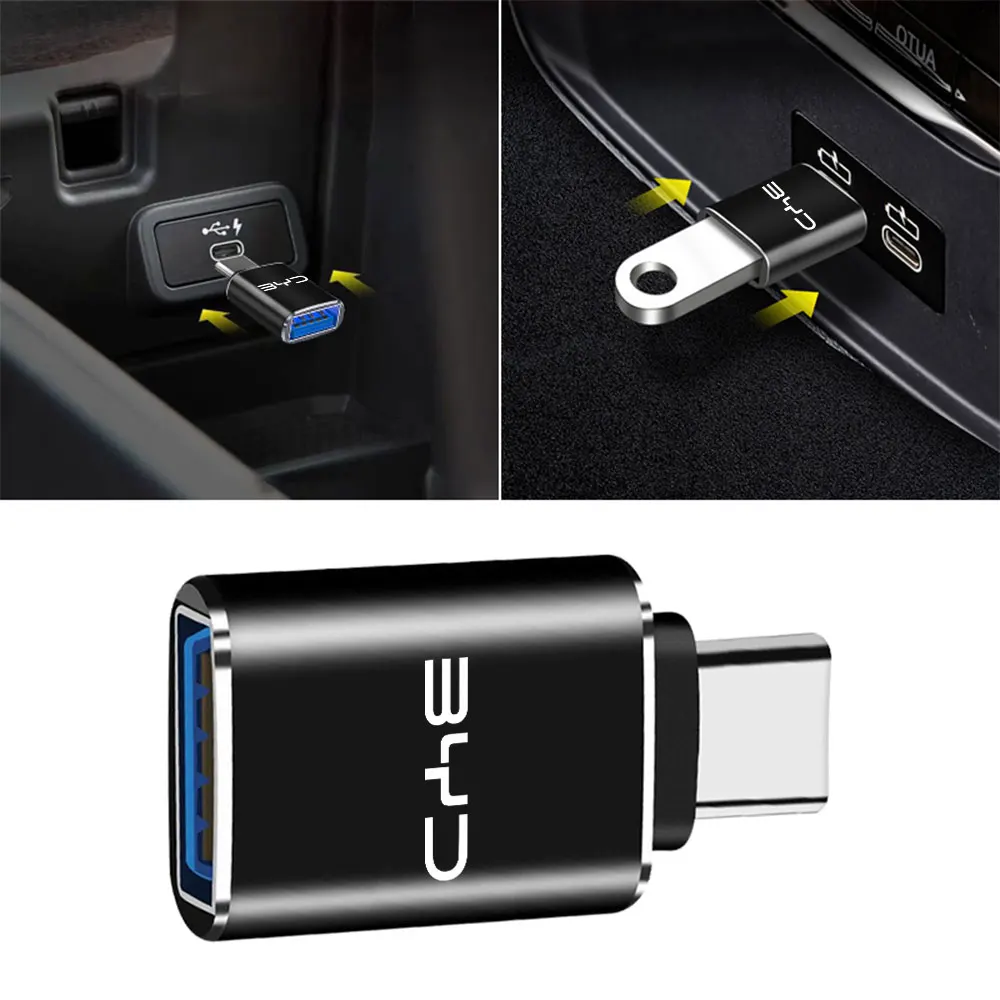 OTG USB 3.0 Type C Adapter Converter Phone Charging Cable Charger For BYD Tang Atto 3 Yuan Plus Seal Song Dolphin Sealion Shark