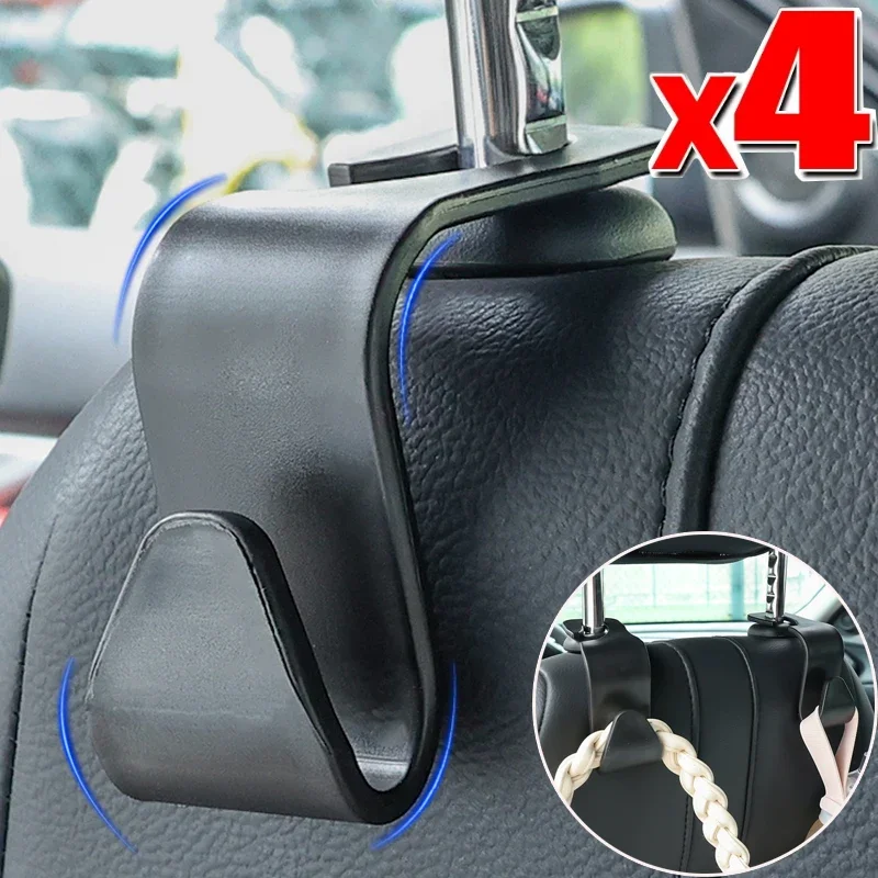 

Universal Car Back Seat Hooks Car Interior Parts Bag Pouch Storage Hanger Headrest Mount Hanging Holder Duarable Bearing 20kg