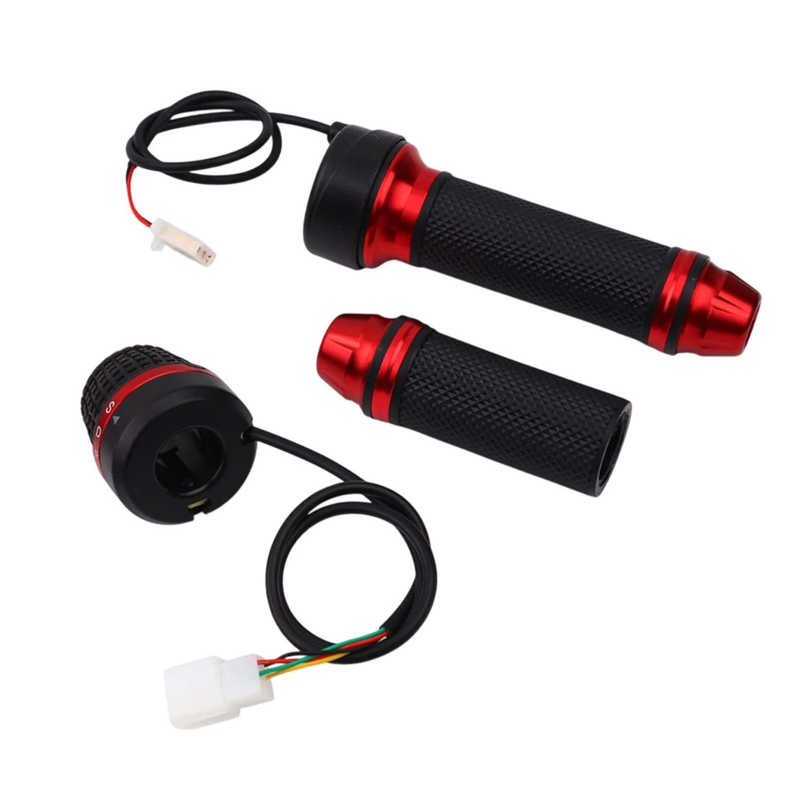 

Electric Throttle Grips for EBikes 4 Gear Options Suitable for 48V 60V 72V 120CM Cable Length Made from ABS and Rubber