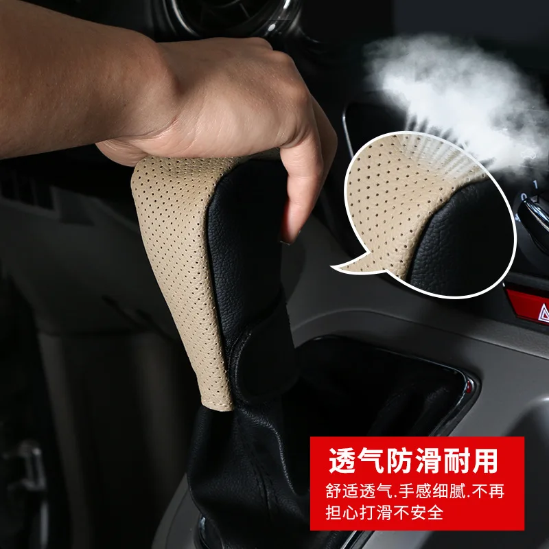 

Universal Car Manual Gear Shift Knob Non-Slip Cover Leather Gear Shift Grip Handle Sleeve Anti-slip Protective Cover Accessories