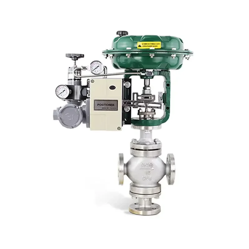 ANSI ASME Industrial Pressure Three Way Pneumatic 3way Flow Mixing Control Confluence Valve and Diffluence Valve