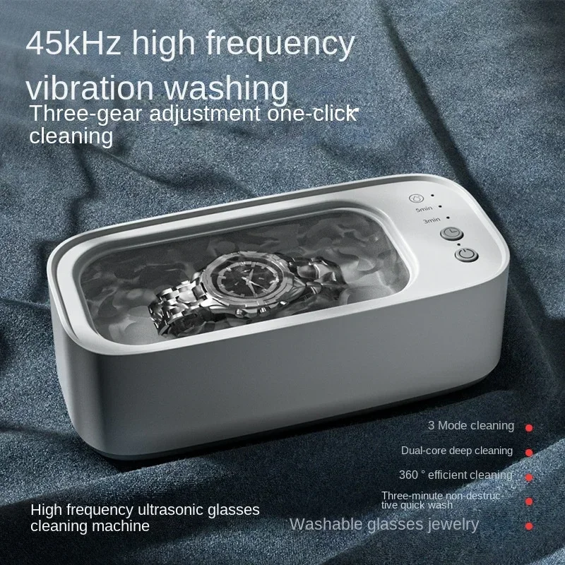Ultrasonic Glasses Cleaning Machine High-frequency Vibration 3 Gear Jewelry Watch Multifunction Timing Cleaning Machine