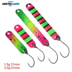 HISTOLURE 1.5g/31mm  3g/51mm Metal Spoon Fishing Lure Colorful  Trout Stick Fishing Bait Sinking Artificial Bait Trout Fishing