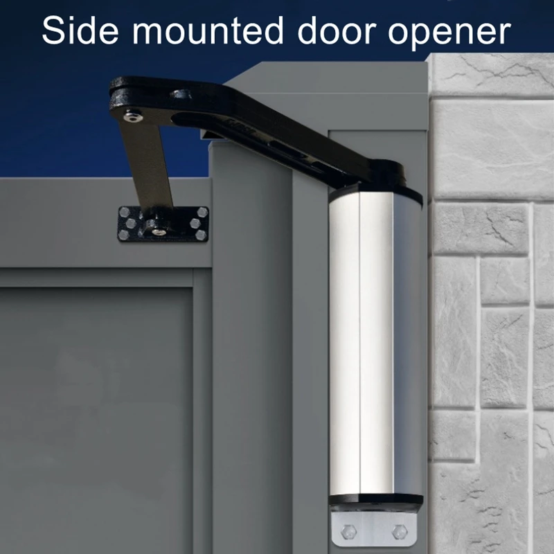 Side mounted door opener electric outdoor rainproof automatic door opener curved arm type intelligent face universal door opener