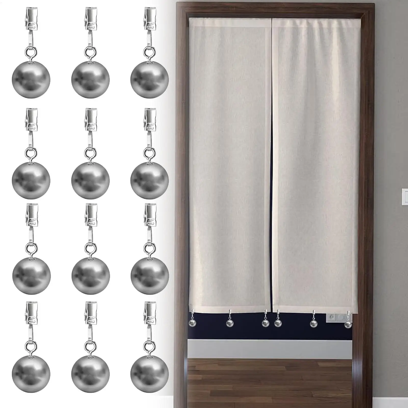 

Гири для флага для ветра, 12 шт., гири из нержавеющей стали, держатель для скатерти с зажимом для пикника на открытом воздухе, вечеринки, столовой, кухни, патио