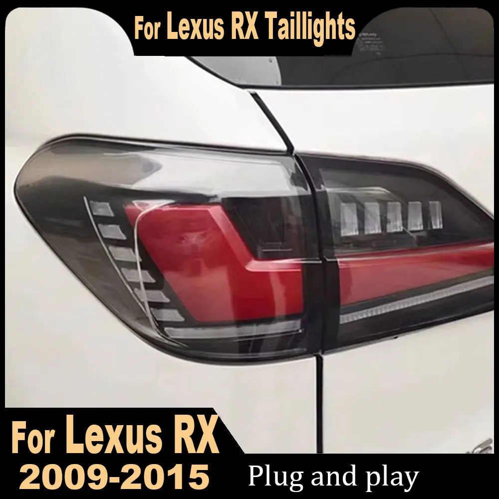 Car Styling for LEXUS RX Tail Lights 2009-2015 RX270 RX350 RX450H Rear Lamp Animation Dynamic Signal DRL Reverse Car Accessories