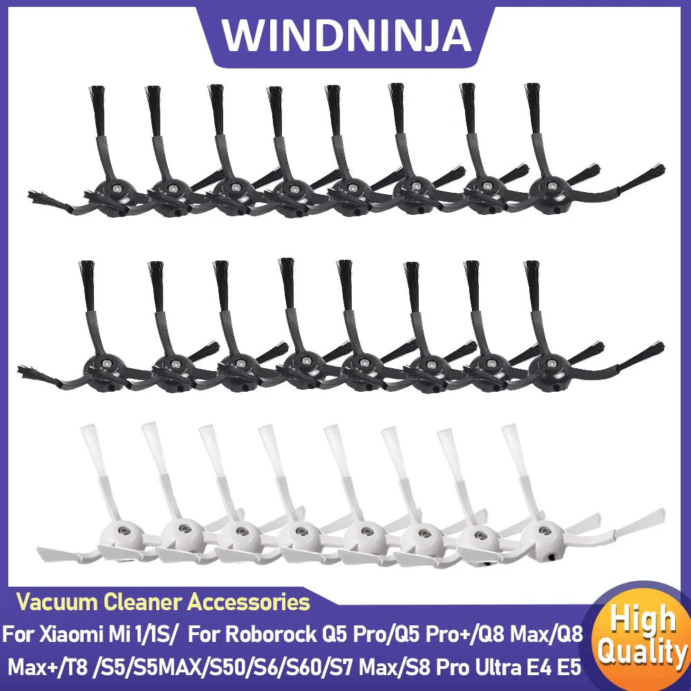 Side Brush Parts For Xiaomi Mi 1/1S For Roborock Q5 Pro/Q5 Pro+/Q8 Max/Q8 Max+/T8/S5/S5MAX/S50/S6/S60/S7 Max/S8 Pro Ultra E4 E5