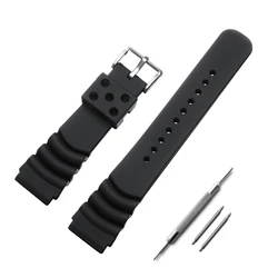 ADDIESDIVE Watch Strap 20mm 22mm Stainless steel Buckle Rubber Strap Premium Soft Rubber Bracelets Watchband Dive Watches