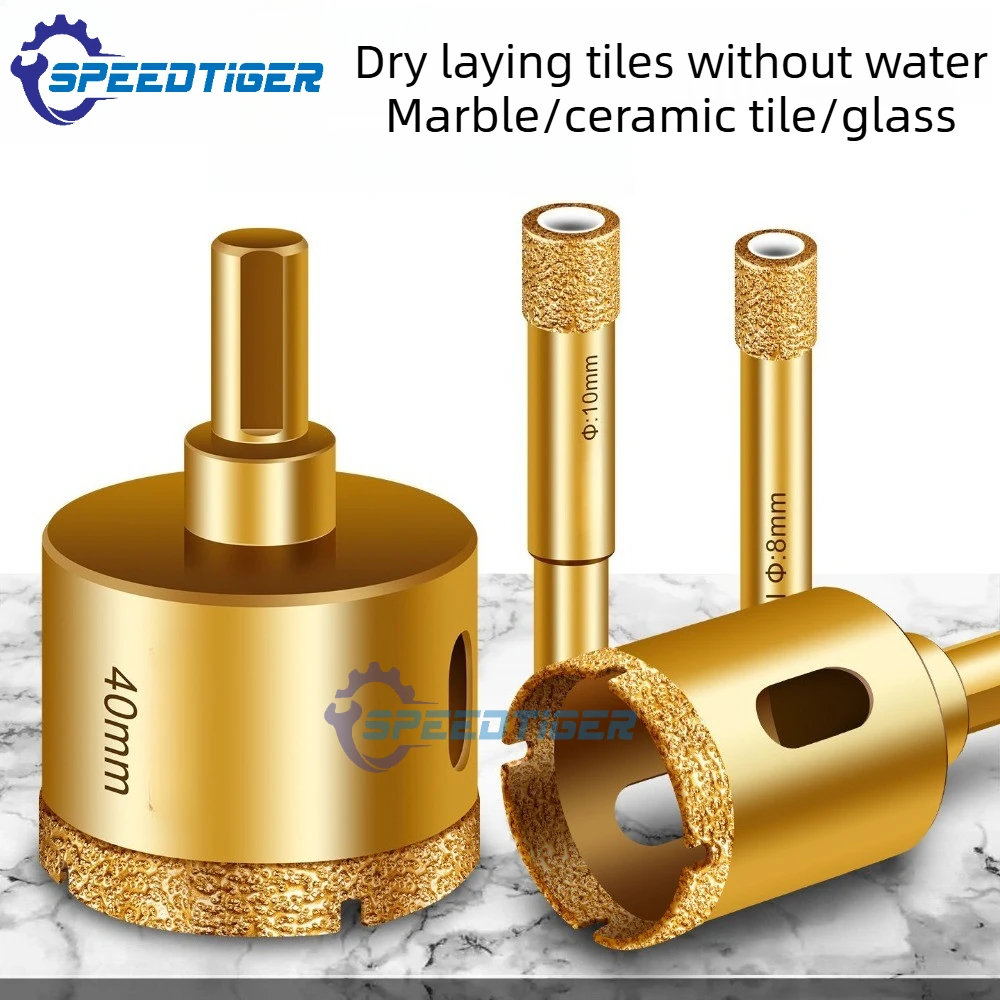 1Pc 6-100mm Glass Hole Saw Diamond Coated Drill Bit Drilling Crown for Tile Marble Ceramic Power Marble And Ceramic Opening Tool