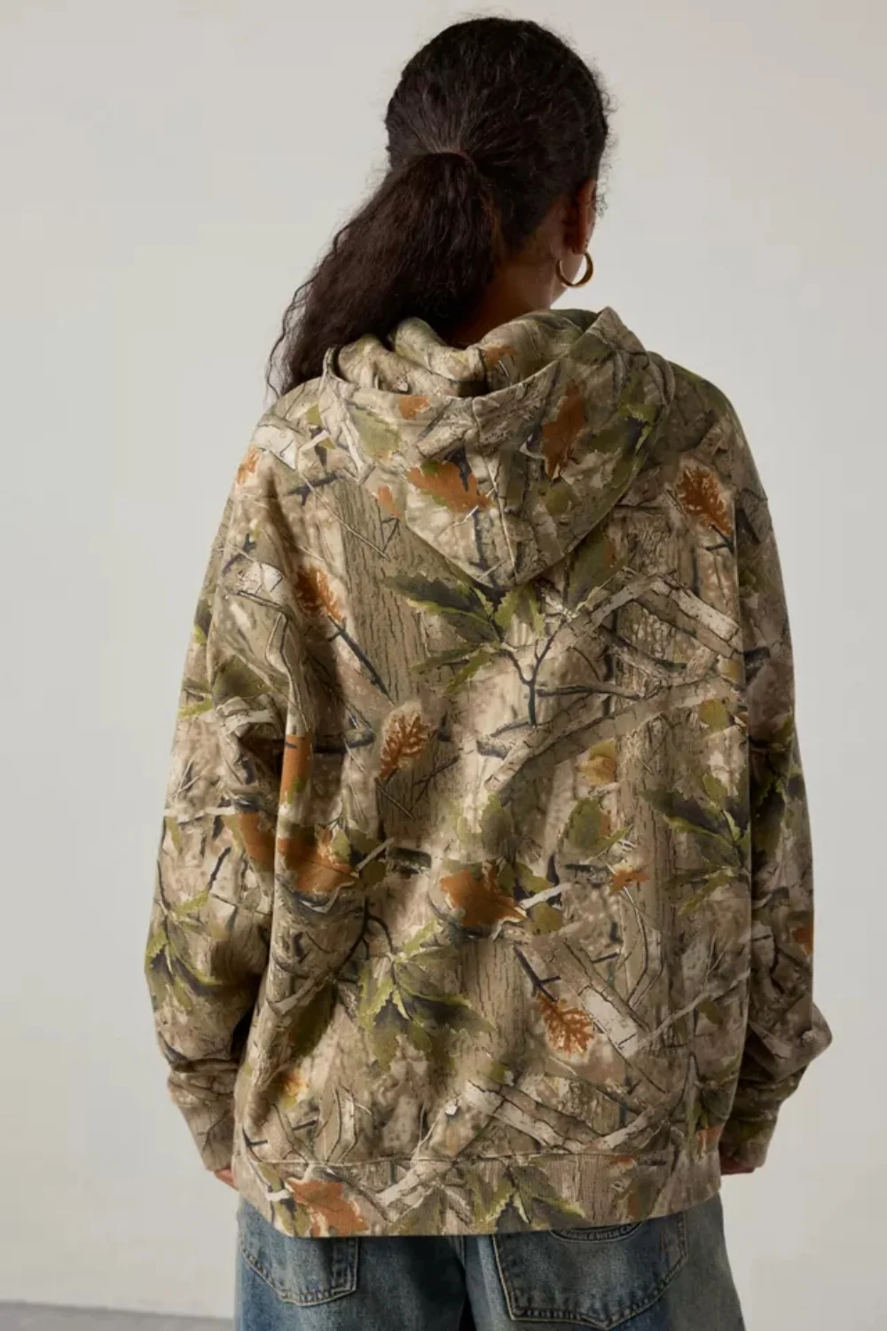 Ride ‘Em Graphic Camo Oversized Hoodie – Camo base with "Ride ‘Em" graphics, cozy sweatshirt material, great for casual outings