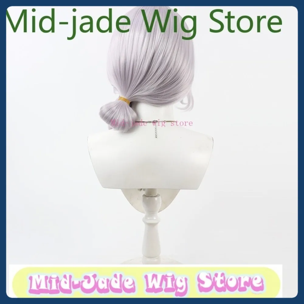 Mid-jade peruca loja vtuber shirogane noel cosplay peruca halloween anime jogo rpg cabelo sintético roupas adereços