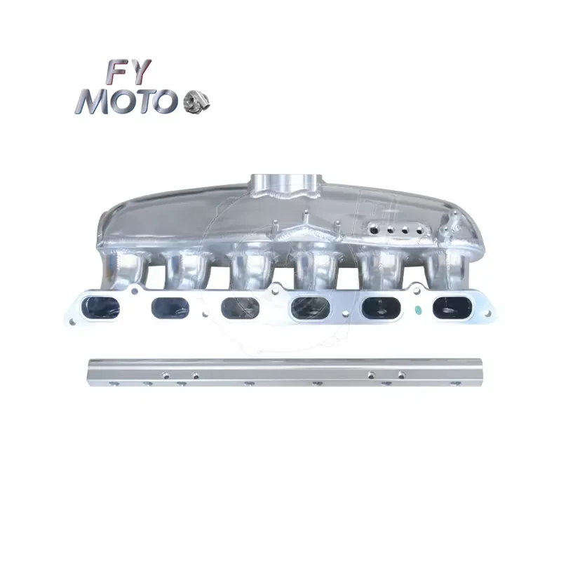 【Durable Practical Daria】 N54 N55 135i 335i 535i X6 Z4 W/ Fuel Rail E90 E91 E92 Tig Welded Silver Intake Manifold