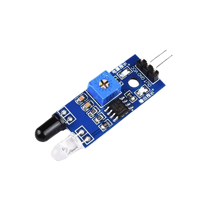 Infrared Obstacle Avoidance Module Smart Home Sensor Circuit Board Diy Test Distance Adjustable Black And White Wire Smart Home