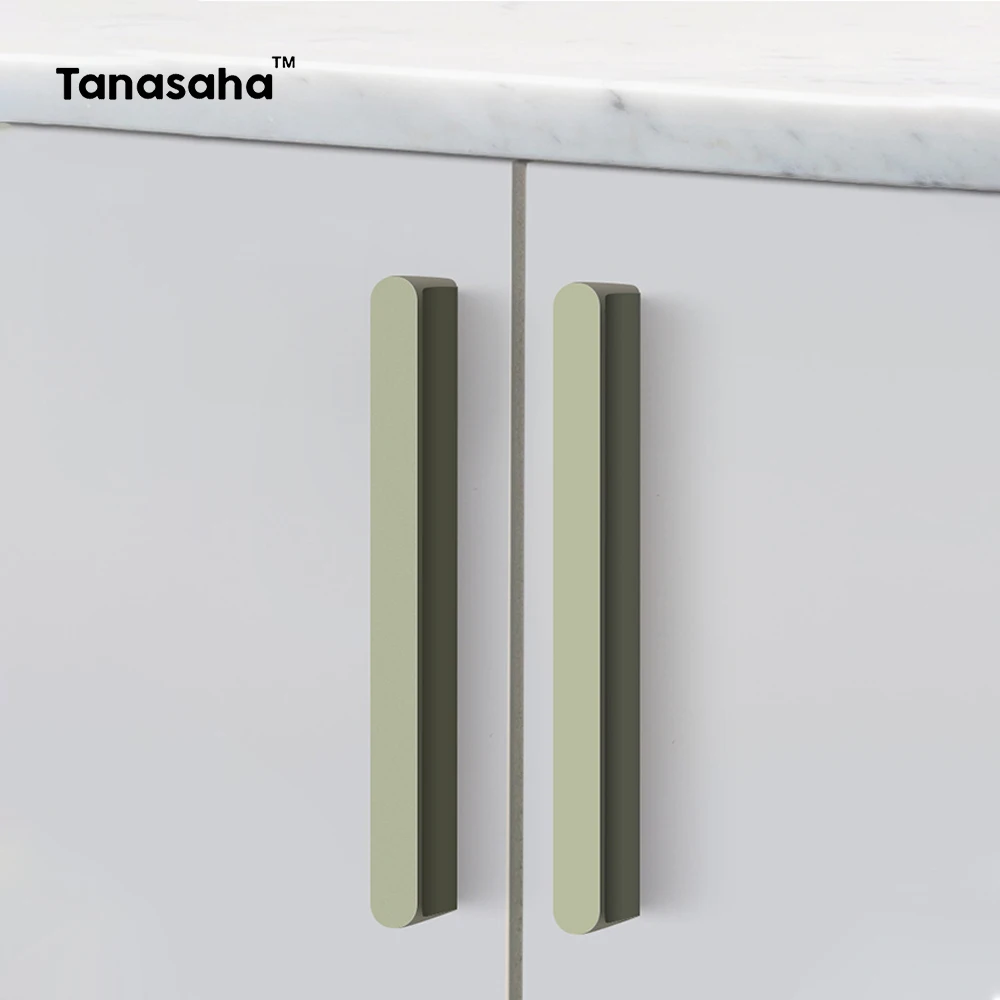 Aluminum Alloy Kitchen Cabinet Handles Drawer Knobs Cupboard Wardrobe Pulls Furniture Hardware Accessories Home Decoration