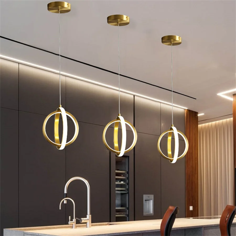 19W Nordic Creative restaurant LED Pendant Lamps Restaurant Bar Kitchen Pendant Light Island Shop Bar Cafe Hanging Light image 5