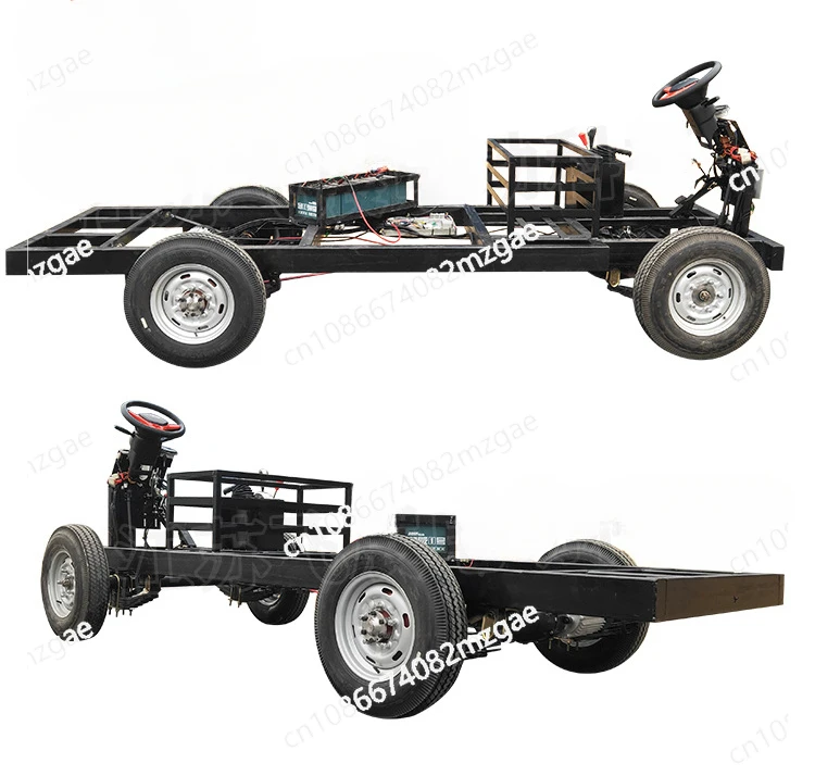 

Электрический четырехколесный строительный автомобиль, заводской грузовик, переднее рулевое управление, задний привод, многофункциональное шасси с большой нагрузкой