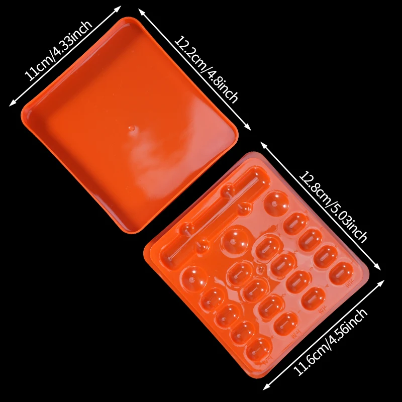 1pc 19 Holes Dental Shading Light Box Resin Dentist Material Storage Box Mix Composite Hood Case Protector Veneer Plate