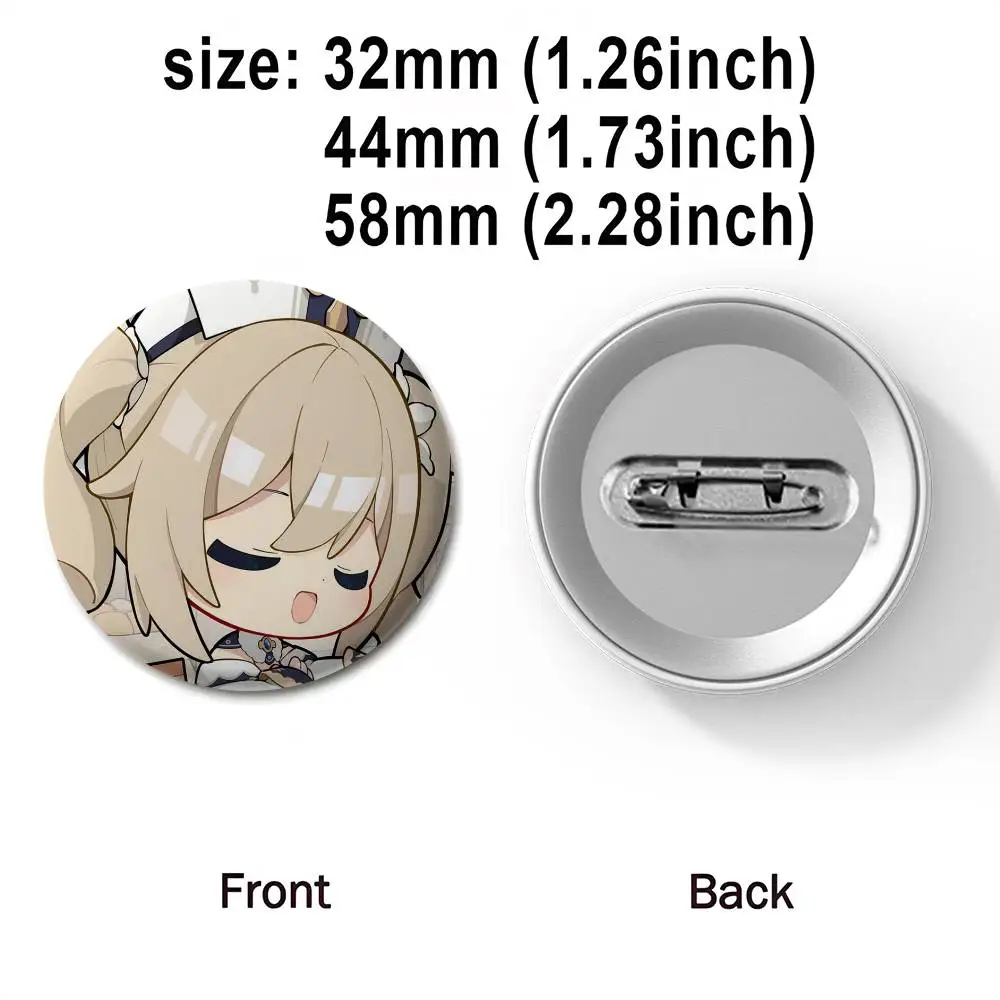 Barbara Cute Cute Game Role Custom Creative Round Brooch Badge Jewelry Gifts For Friends Clothes Hat Backpack Enamel Pins