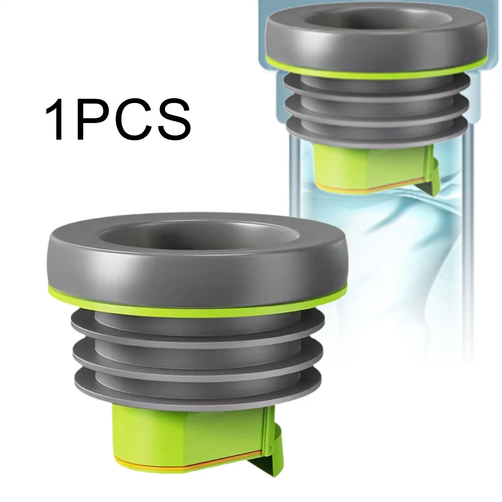 Toilet Drain Pipe Sealing Ring Watertight Elastic with Anti-backflow Valve