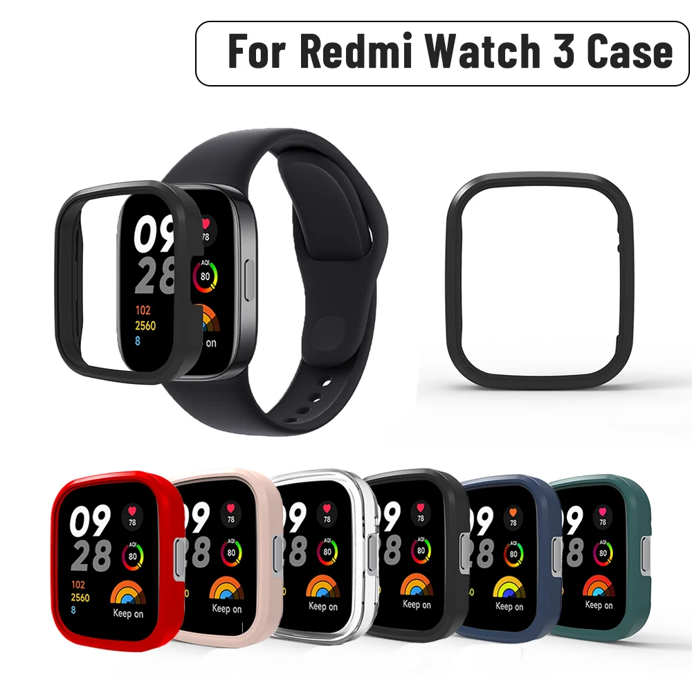 Watch Case Protection Case Anti-fall Case Shockproof Protective Shell Flexible Comfortable For Redmi Watch 3 Protective Case