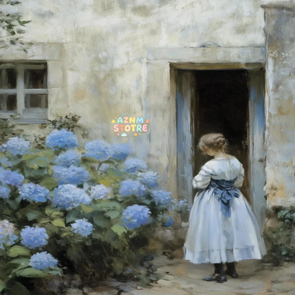 Romantic Vintage Floral Posters Hydrangea French Cottage Modern Prints Canvas Painting Wall Art Pictures Home Living Room Dec