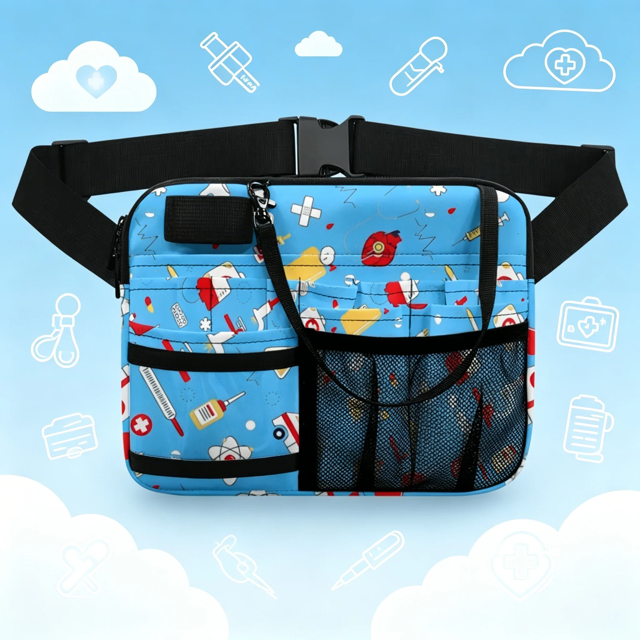 

Женская поясная сумка для медсестер с пандой, милый органайзер для медикаментов, портативная сумка для хранения экстренных принадлежностей, подарок, дропшиппинг