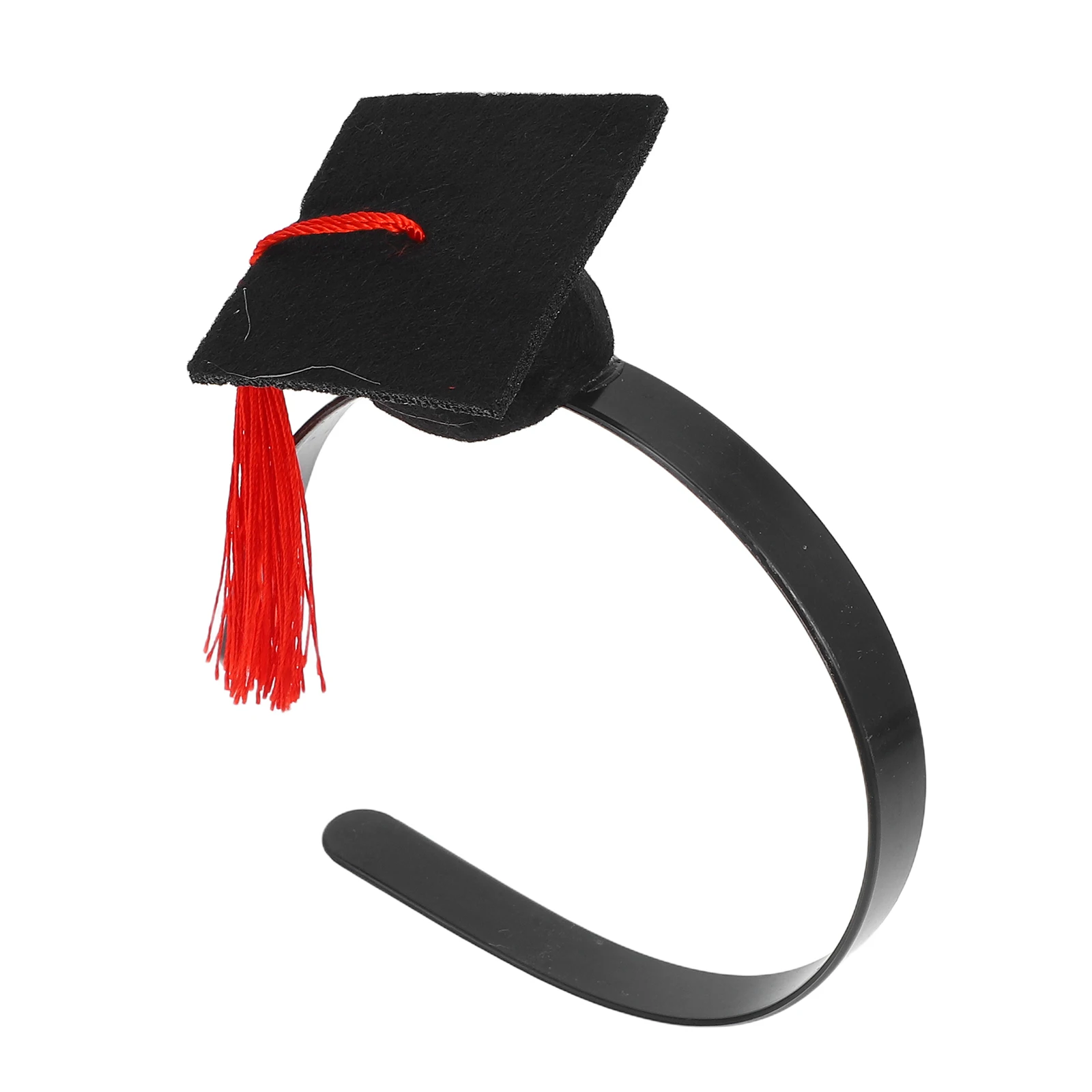 

Graduation Cap Headband Mini Doctoral Hat Photo Prop Lightweight Comfortable Party Favors Bachelor Hairband Grad Accessories
